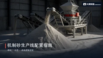机制砂生产线怎么配？原料、设备与成品质量的完整逻辑